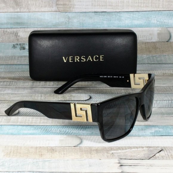 SALE! Versace Black 59mm Polarized Sunglasses